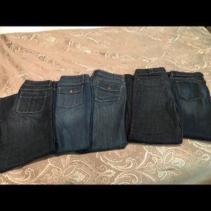 Lot of 5 pair of size 12 Jeans from the Gap